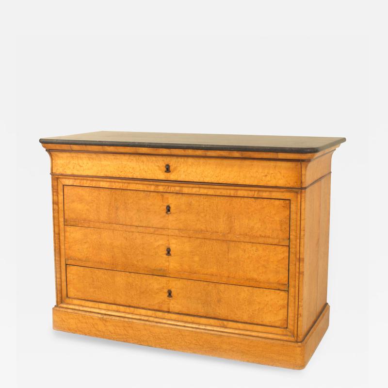 French Charles X Maple Chest