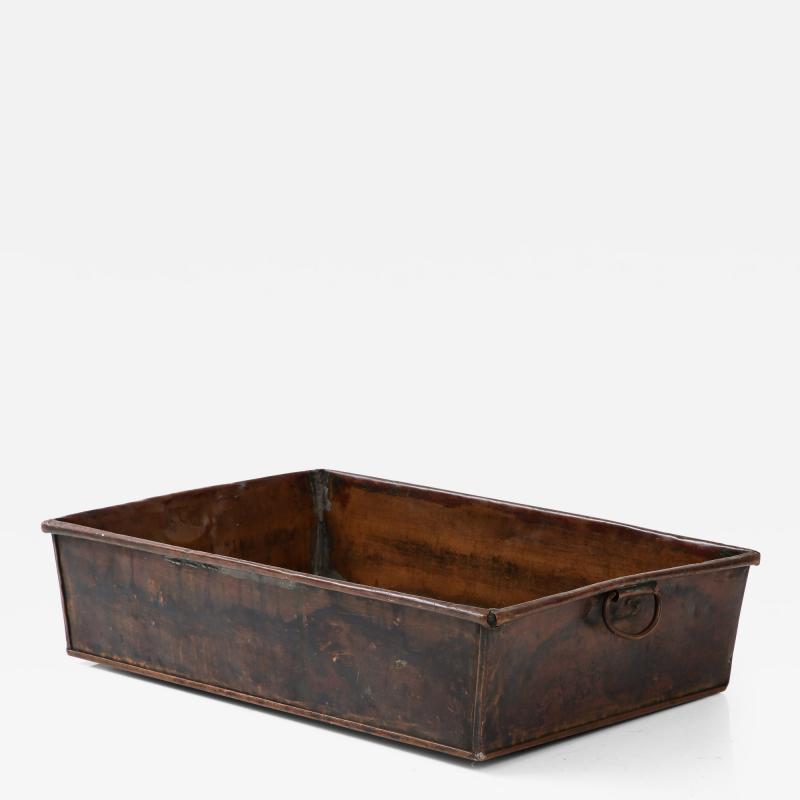 French Copper Tray Bin Box