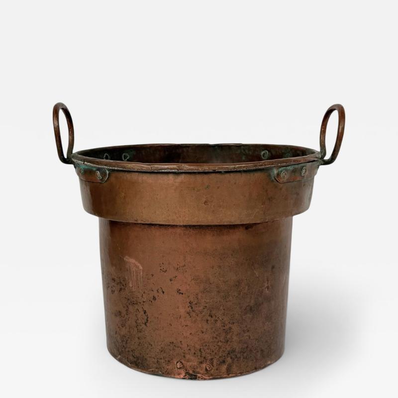 French Copper Vessel with Ring Handles