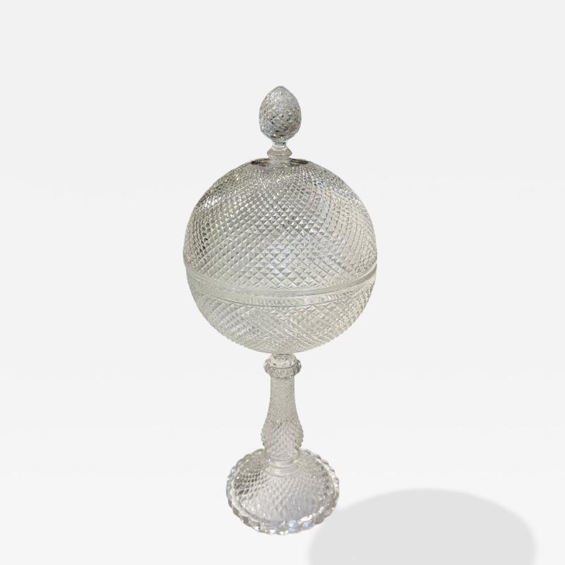 French Crystal Candy Bowl 1960s