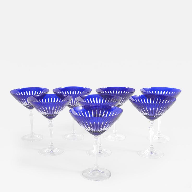 French Cut Crystal Barware Service for Eleven