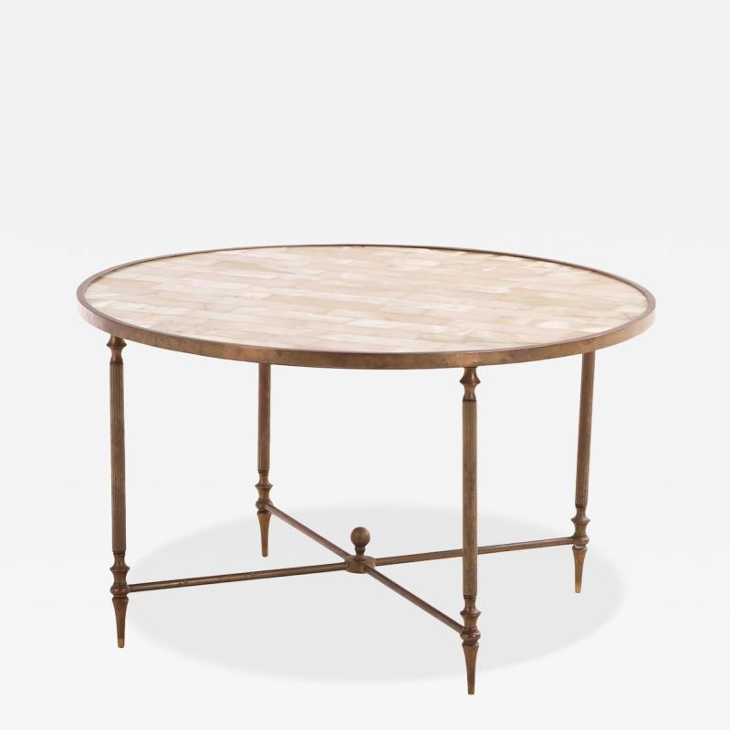 French Directoire Style Brass Coffee or End Table C 1950 