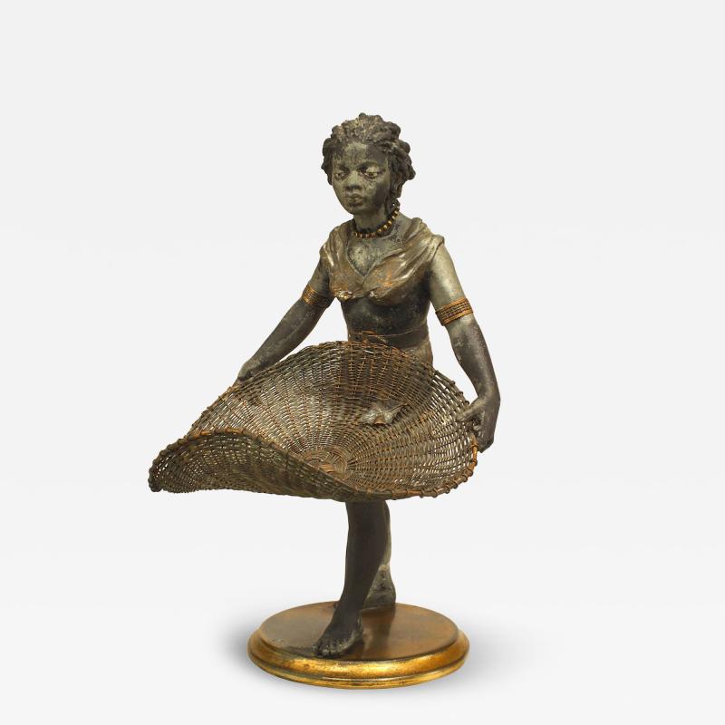 French Directoire Style Metal Figural Centerpiece