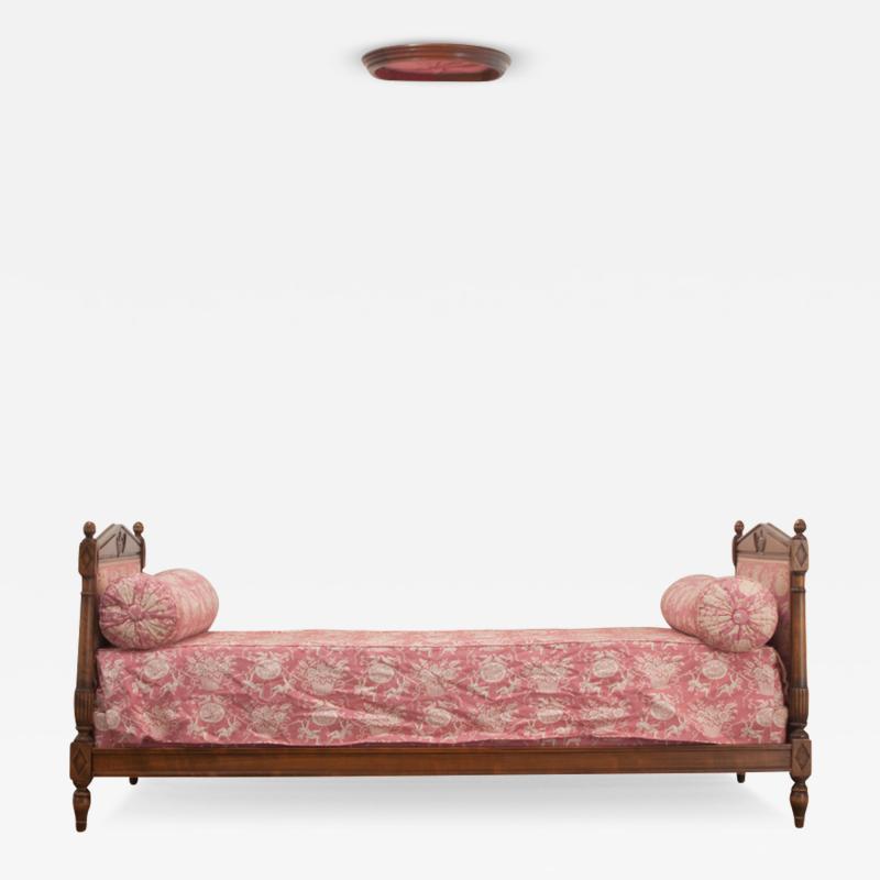 French Directoire Walnut Daybed Crown