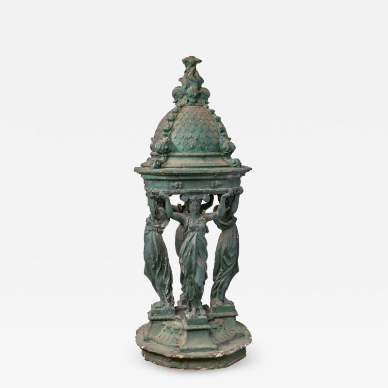 French Drinking Fountain Model by Charles Auguste Lebourg France 1872