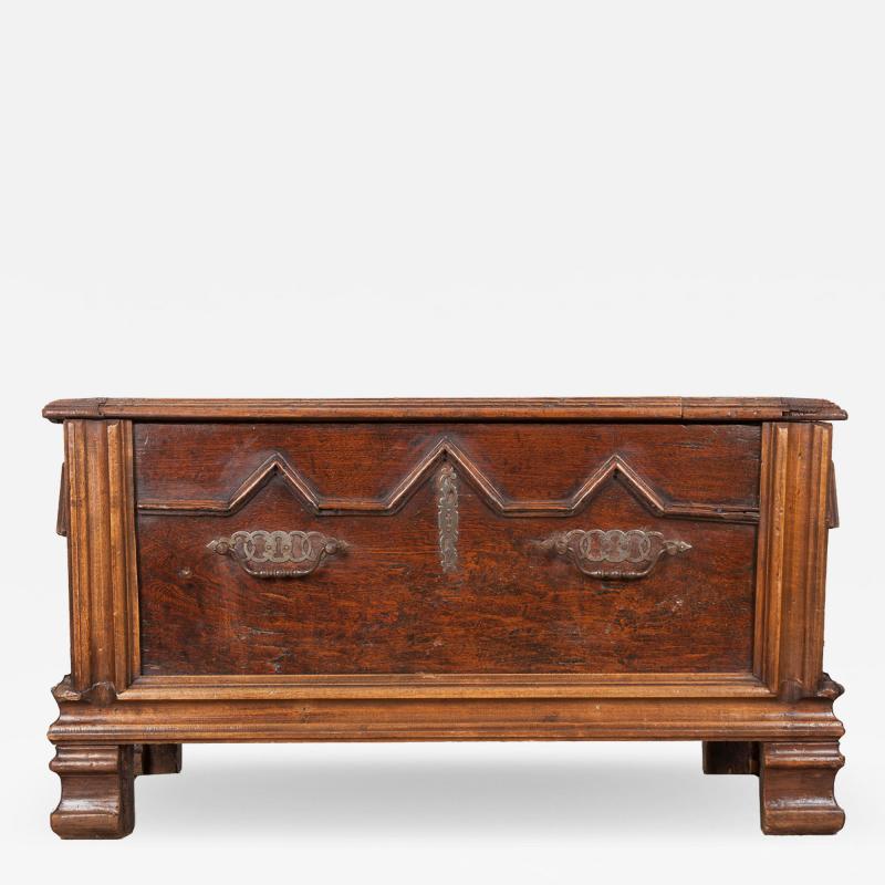 French Early 19th Century Oak Coffer