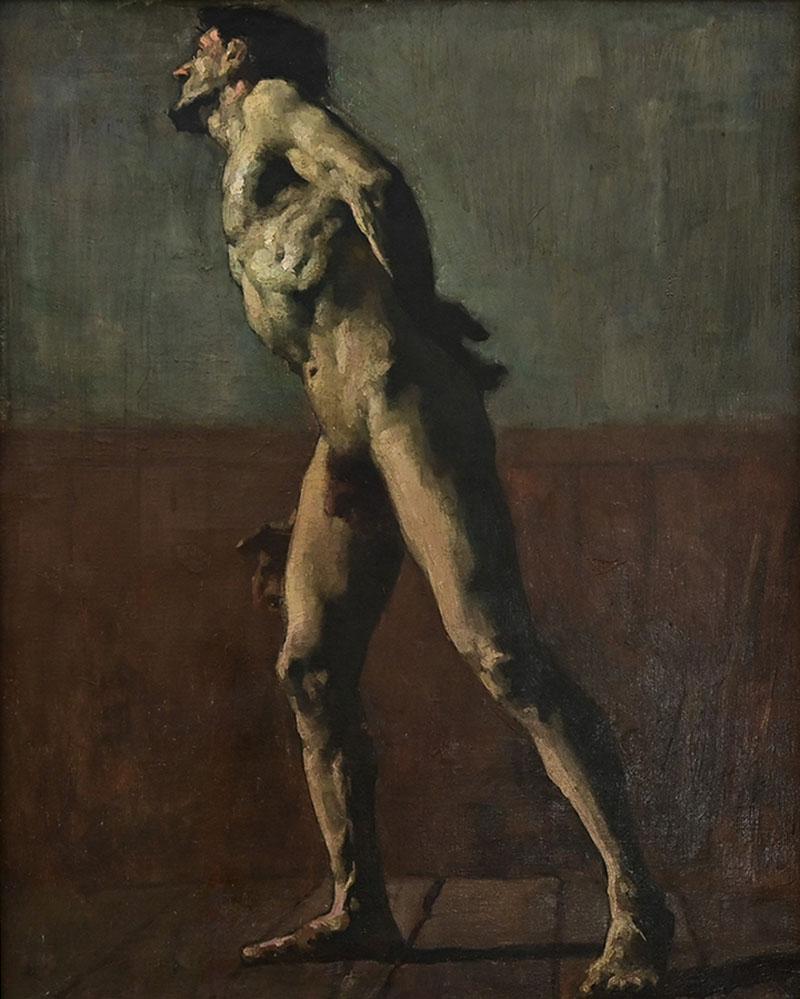 French Early 20th Century Male Nude by Didier Tourn 