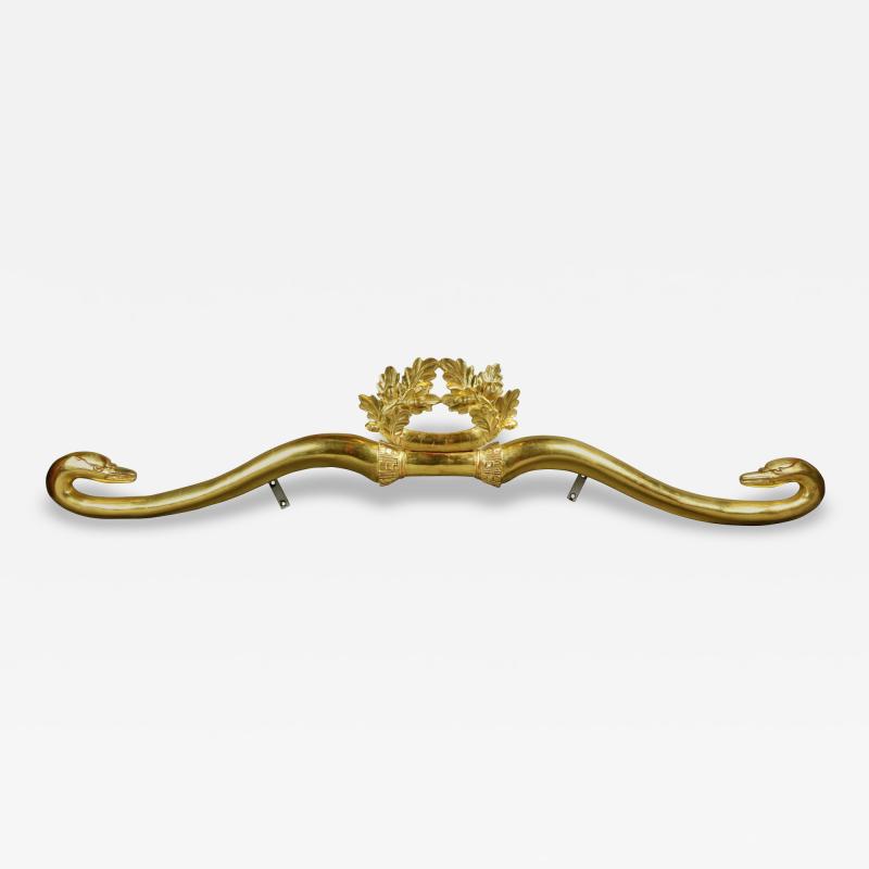 French Empire Giltwood Bed Corona