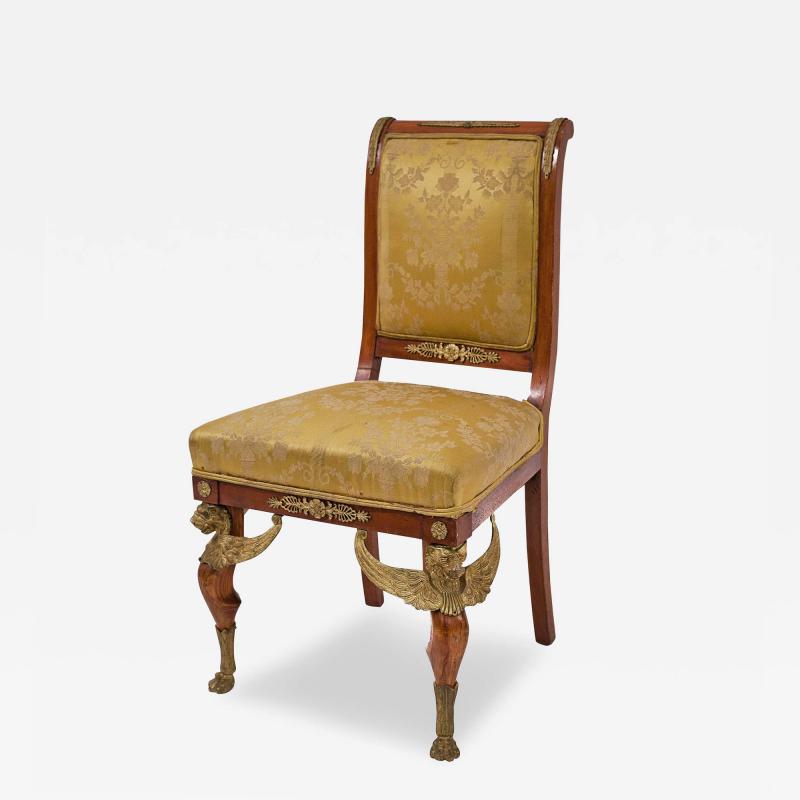 French Empire Mahogany 5 Piece Living Room Set