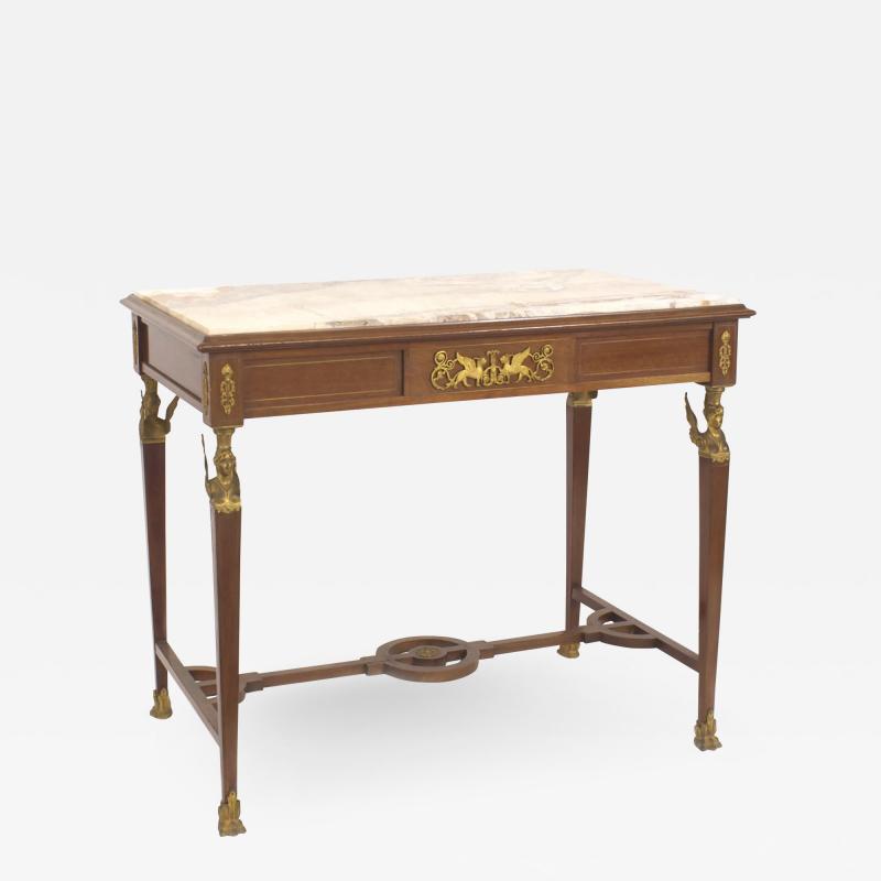 French Empire Style Mahogany Center Table