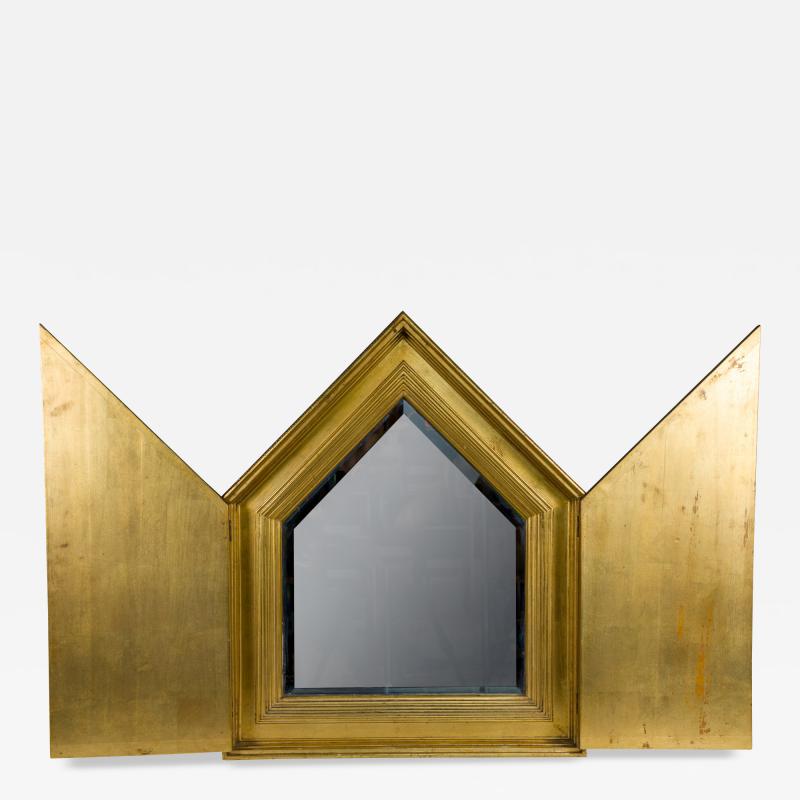 French Gilt Mirror with Doors