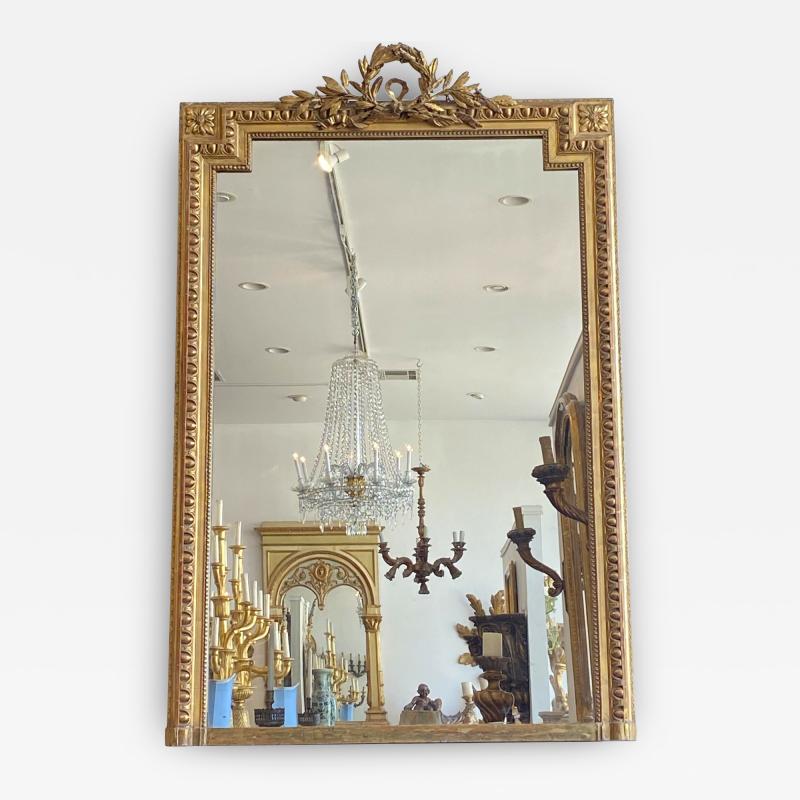 French Giltwood Pier Mirror Circa 1820