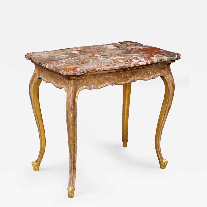 French Giltwood and Marble Console Table Circa 1860