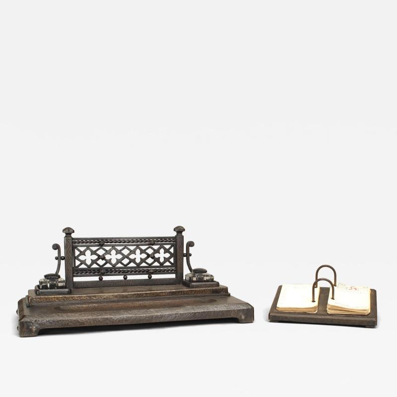 French Gothic Revival Wrought Iron Calendar