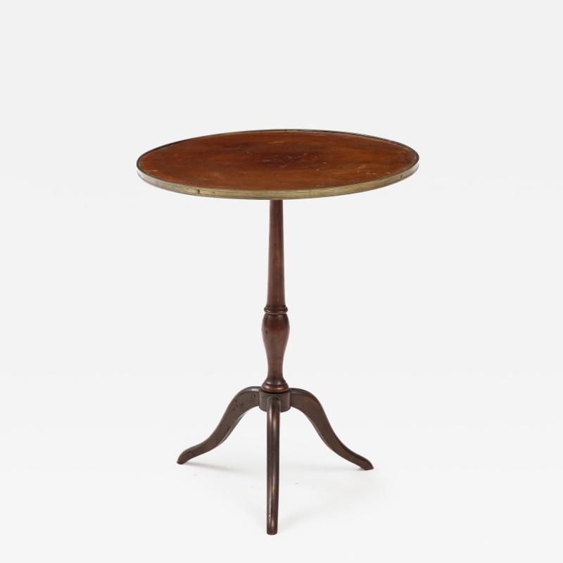 French Gueridon Round Pedestal Side Table 1940s