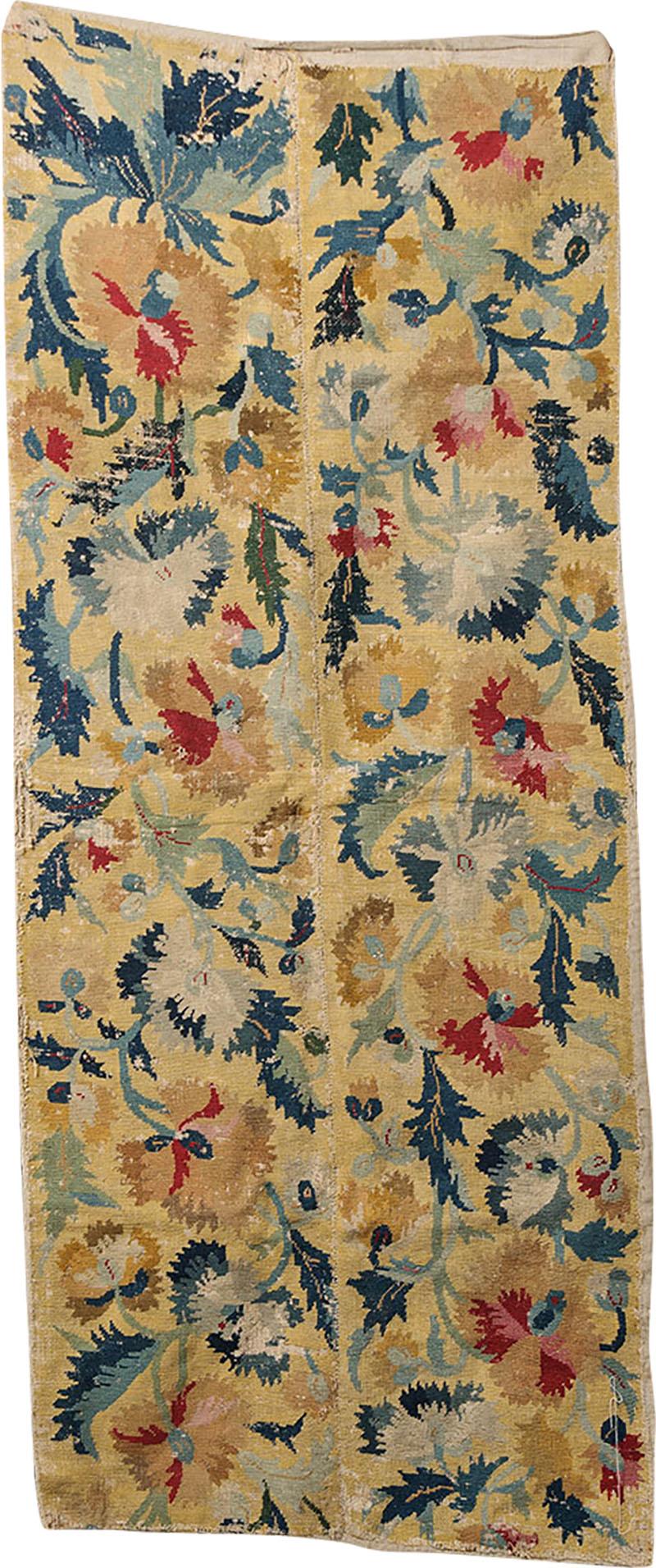 French Late 18th Century Floral Tapestry