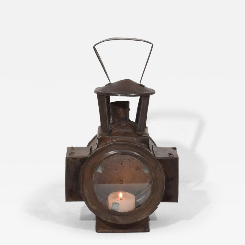 French Late 19th Century early 20th century Metal Lantern