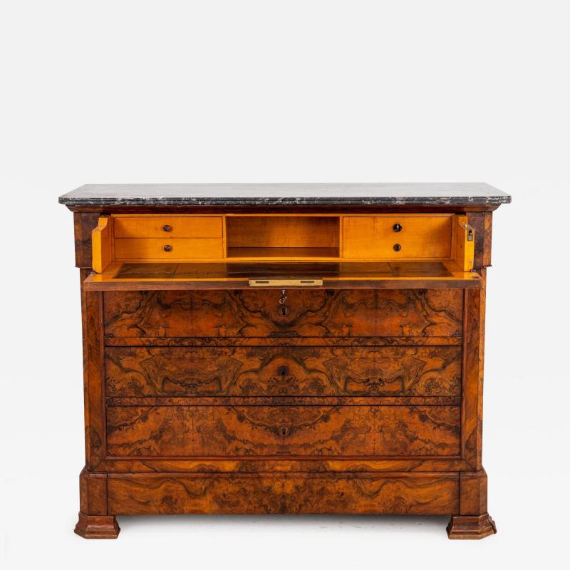 French Louis Philippe Drop Front Secretary late 19th Century
