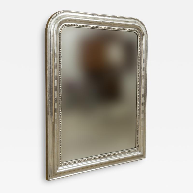 French Louis Philippe Silver Gilt Mirror