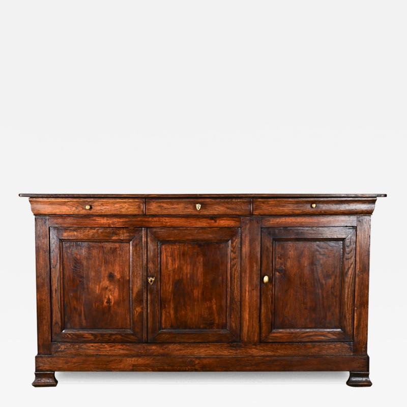 French Louis Philippe Solid Oak Enfilade