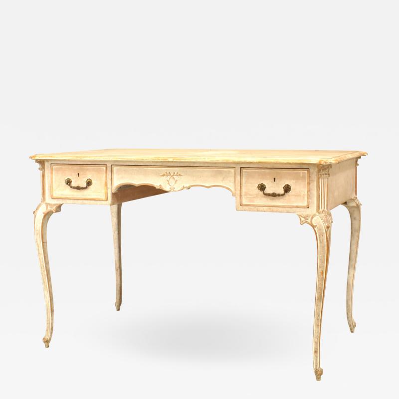 French Louis XV Style Bleached Dressing Table