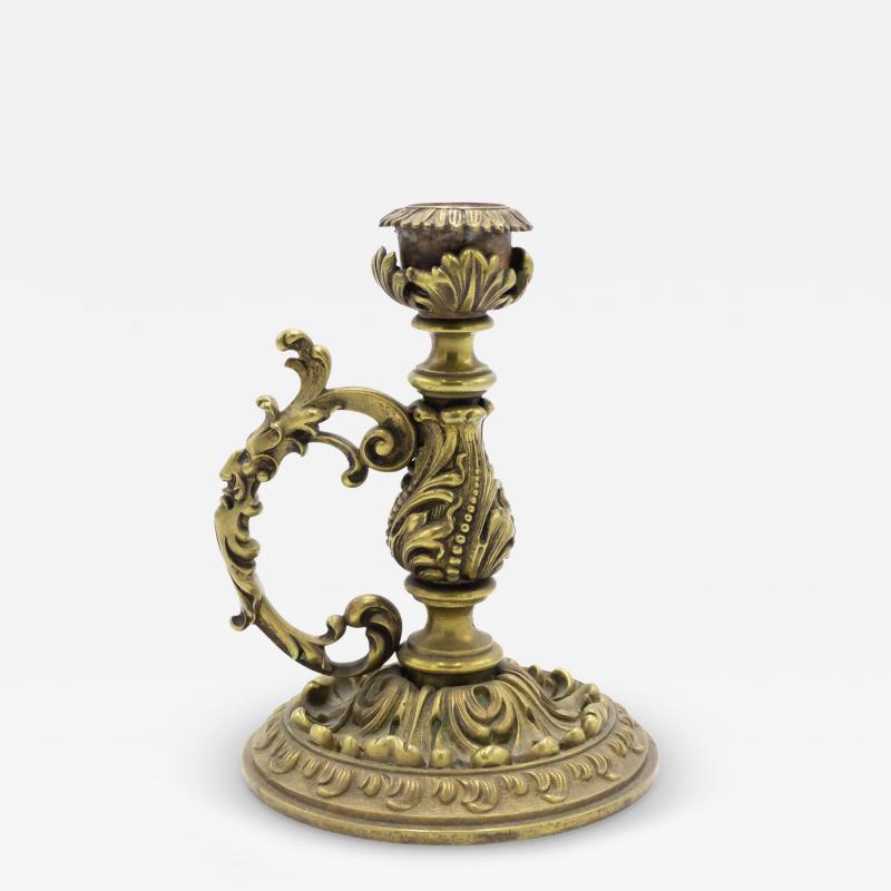 French Louis XV Style Bronze Candlestick