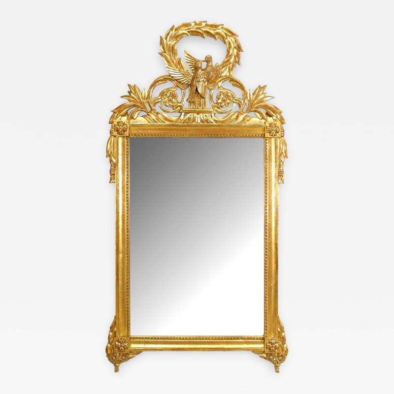 French Louis XV Style Gilt Wall Mirror