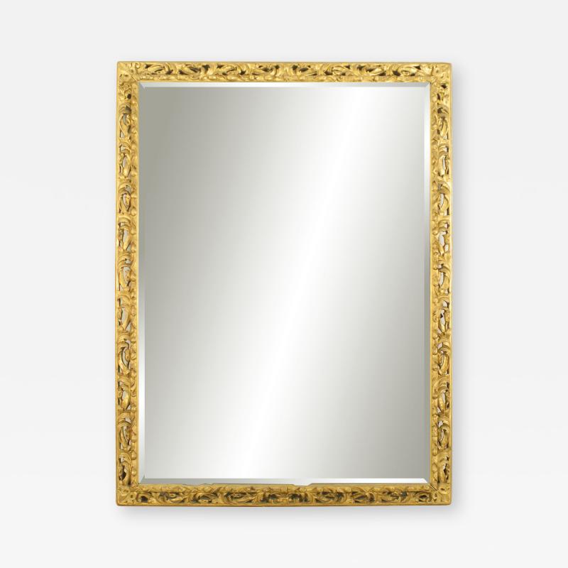 French Louis XV Style Gilt Wood Chenue Mirror
