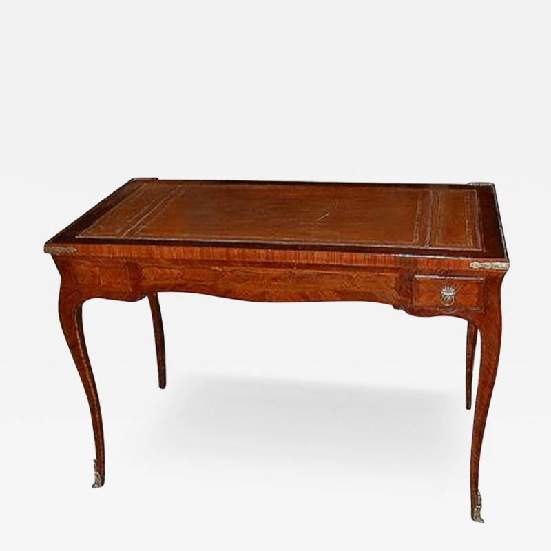 French Louis XV Tulip wood Rosewood Marquetry Tric Trac Games Table