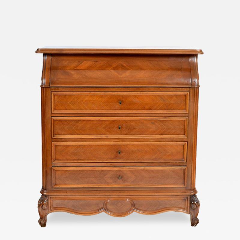 French Louis XV Walnut Shest of Drawers Washstand