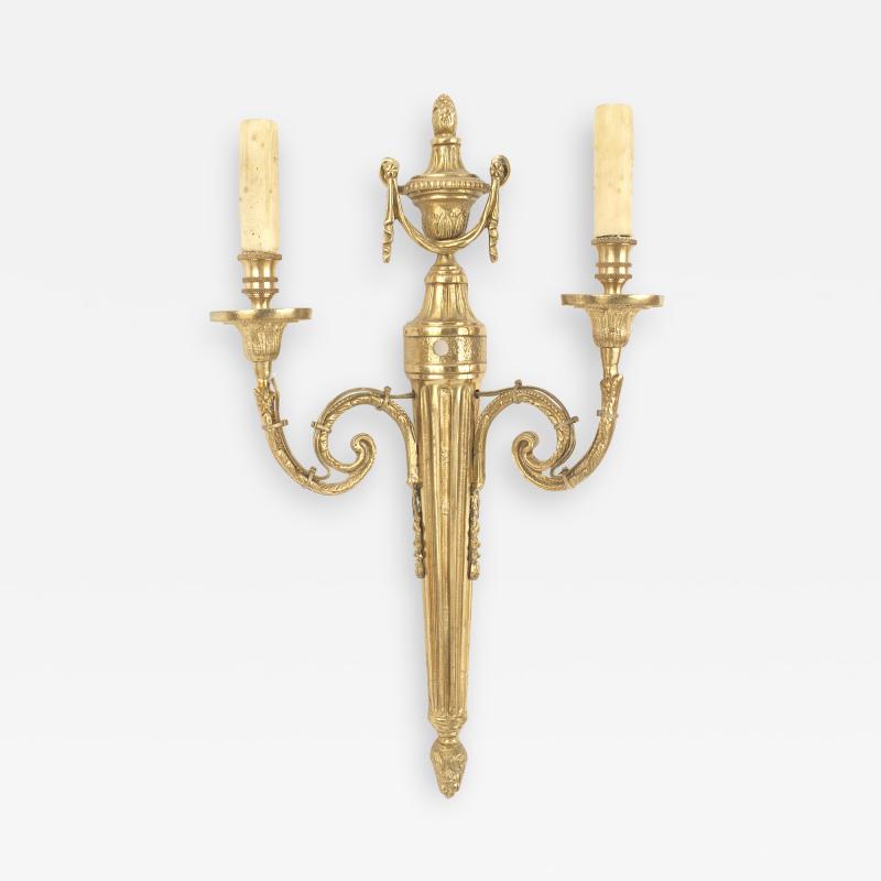 French Louis XVI Style Bronze Wall Sconces