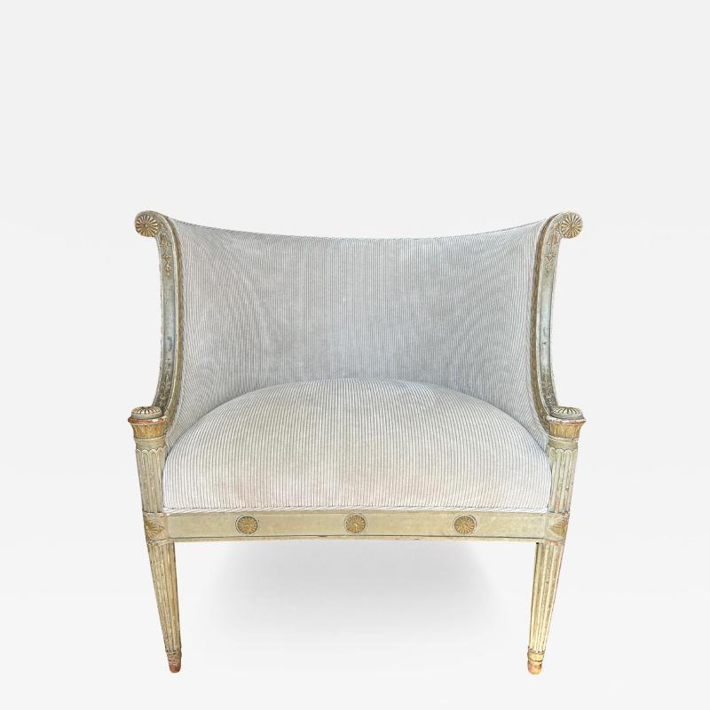 French Louis XVI Style Chauffeuse