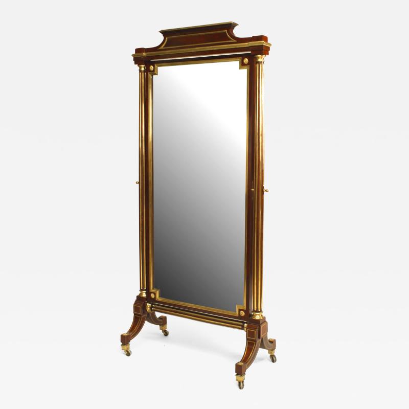 French Louis XVI Style Cheval Mirror