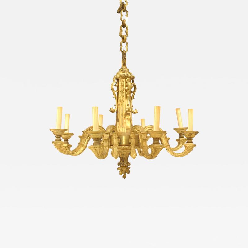 French Louis XVI Style Gilt Bronze Chandelier