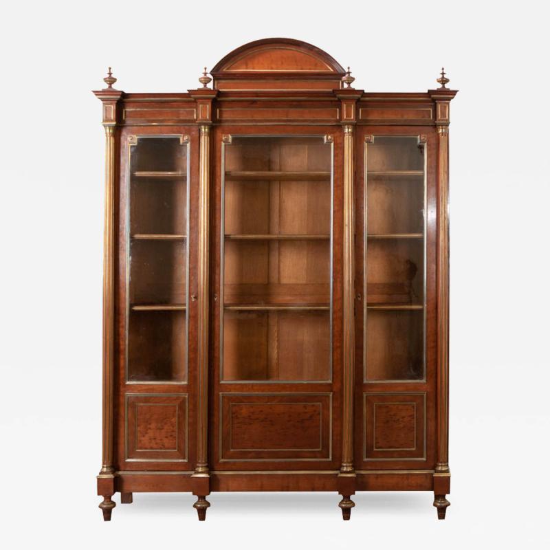 French Louis XVI Style Mahogany Bibliotheque