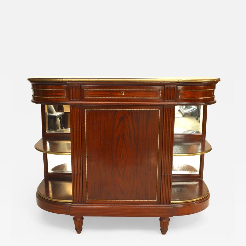 French Louis XVI Style Mahogany Server Cabinet