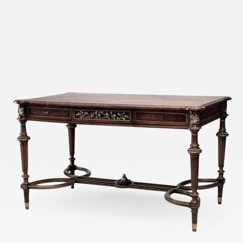 French Louis XVI Style Walnut Center Table