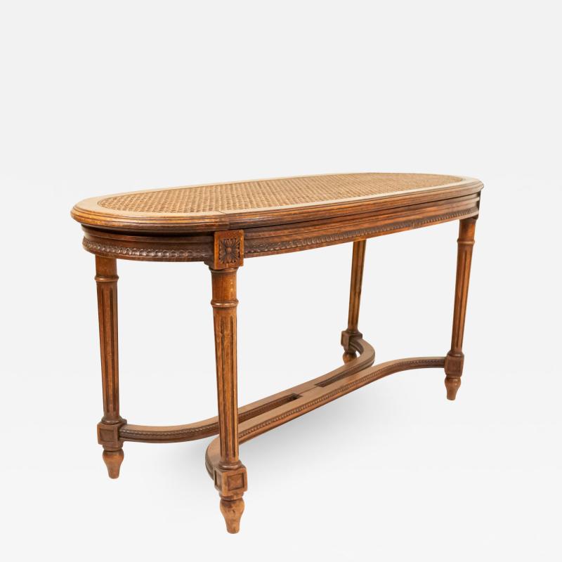 French Louis XVI Walnut Bench