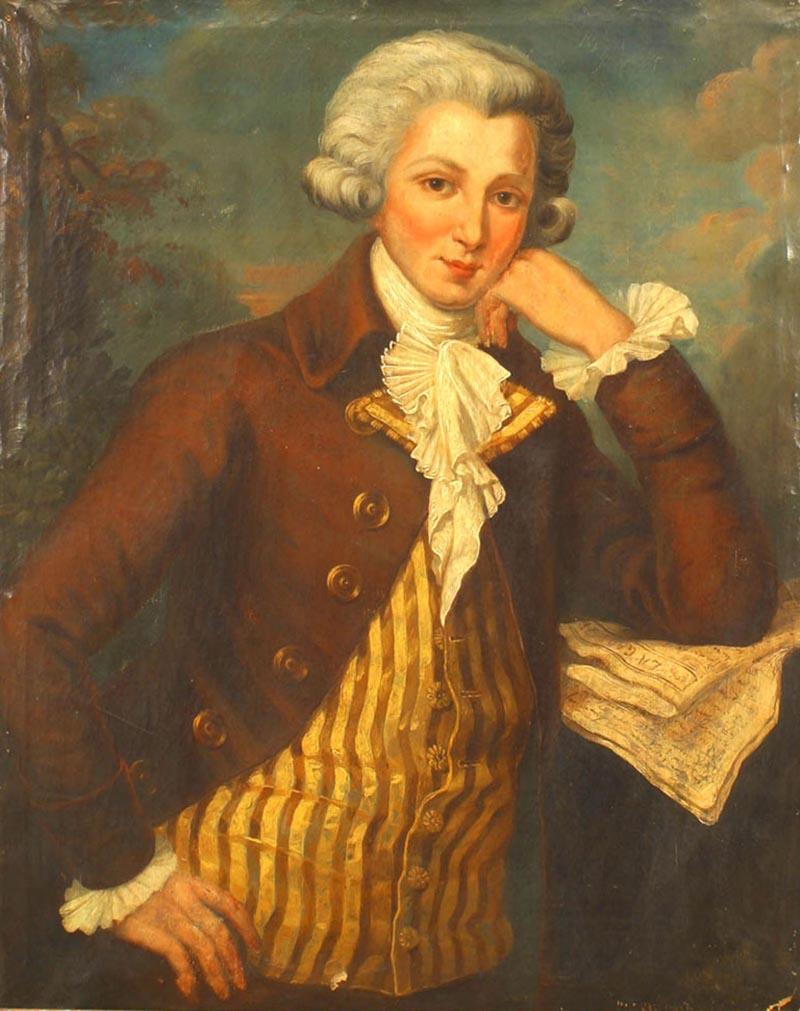 French Louis XVI Young Man Portrait