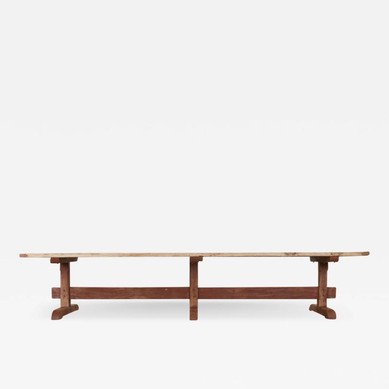 French Massive Trestle Dining Table