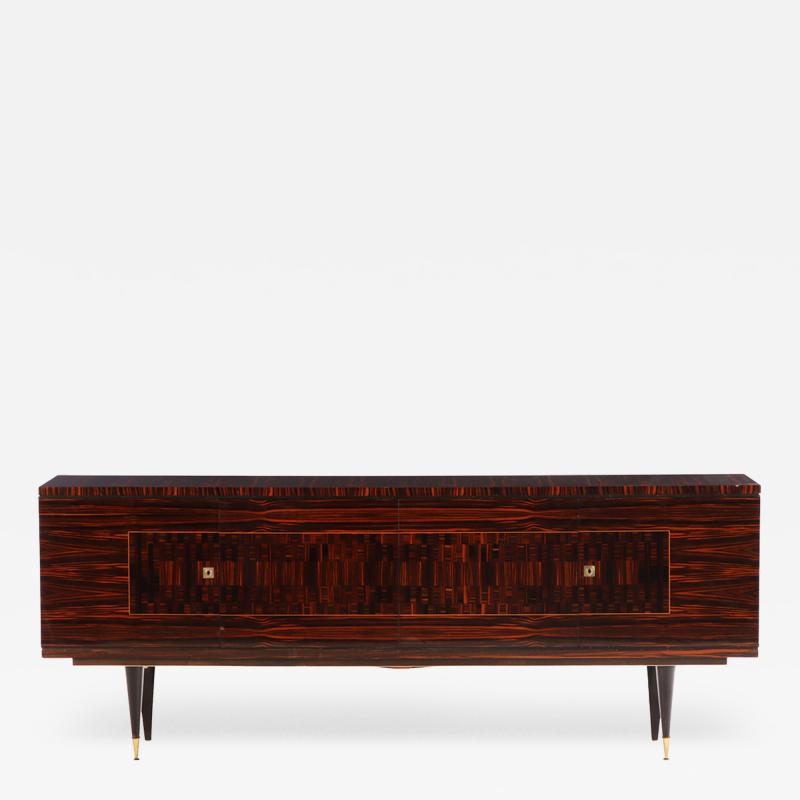 French Mid Century Macassar and Ebony Sideboard C 1955 