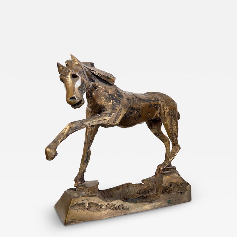 French Midcentury Bronze Horse