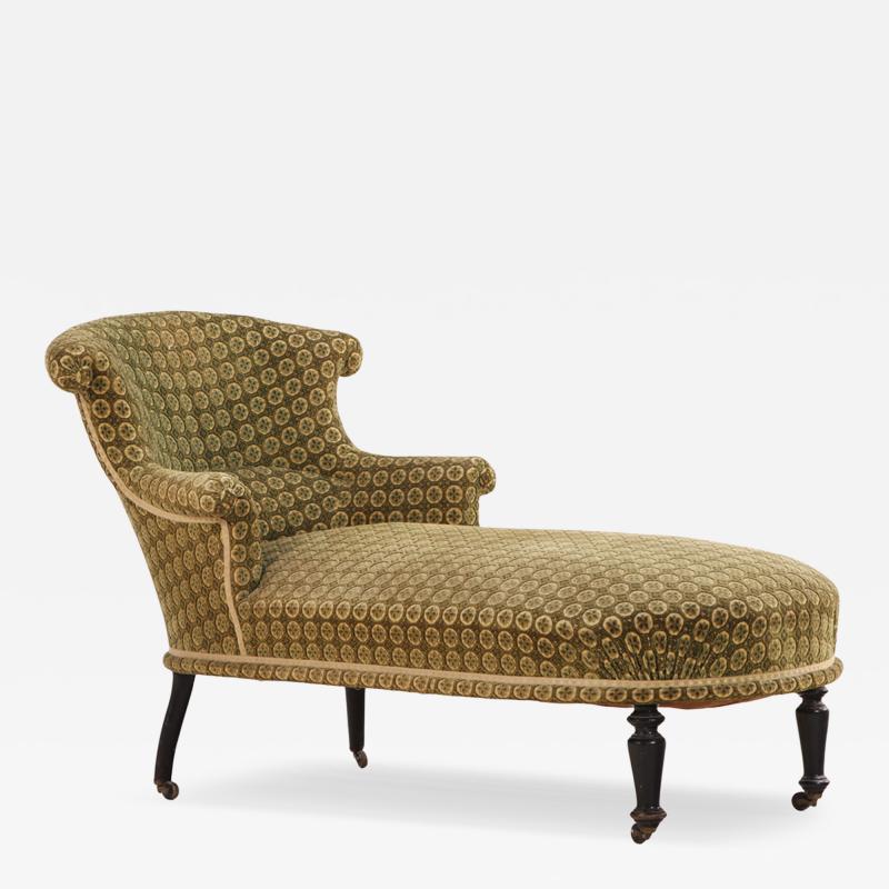 French Napoleon III Chaise Longue C 1860
