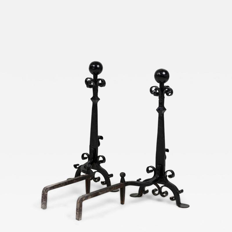 French Neoclassical Andirons