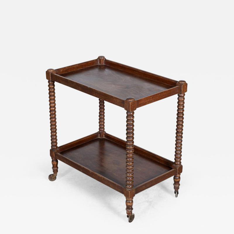 French Oak Bobbin Drinks Trolley