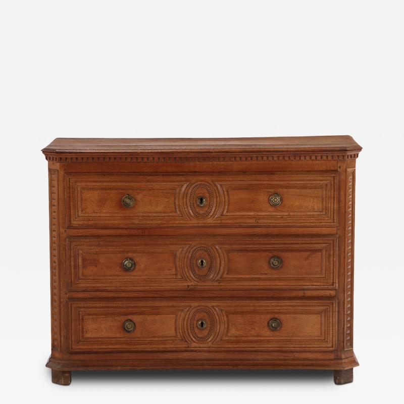 French Oak Commode Late 18th C 