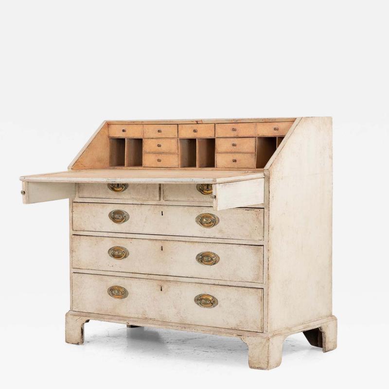 French Painted Secretary Desk with Fallfront Mid 19th century