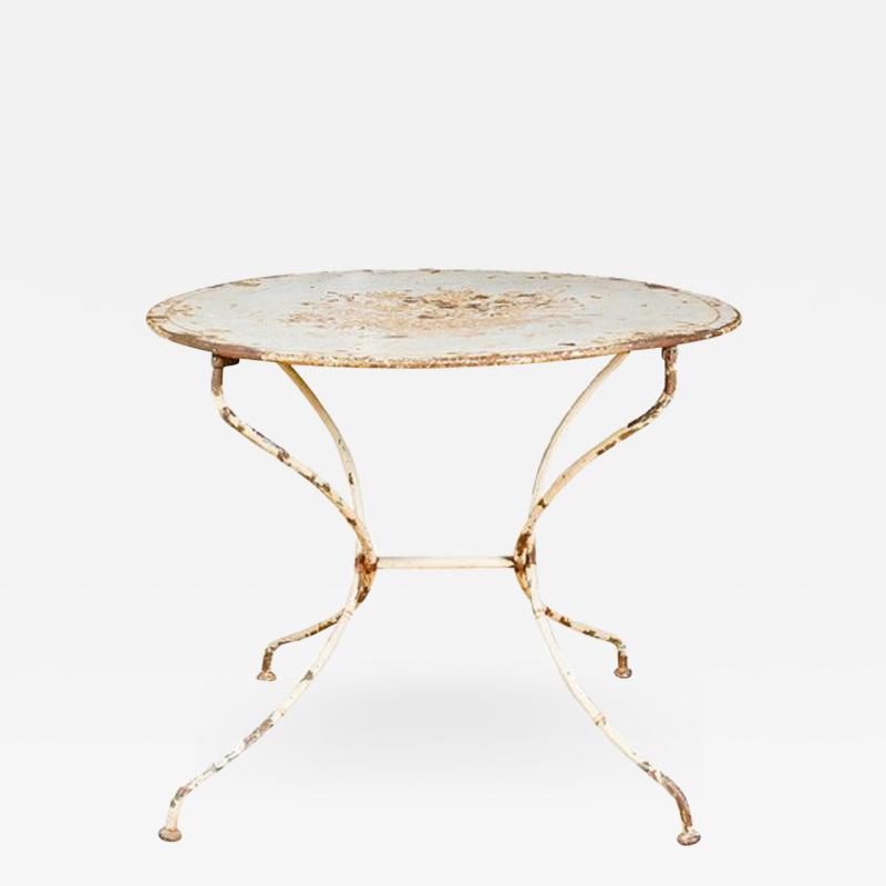 French Painted Tole Garden Table