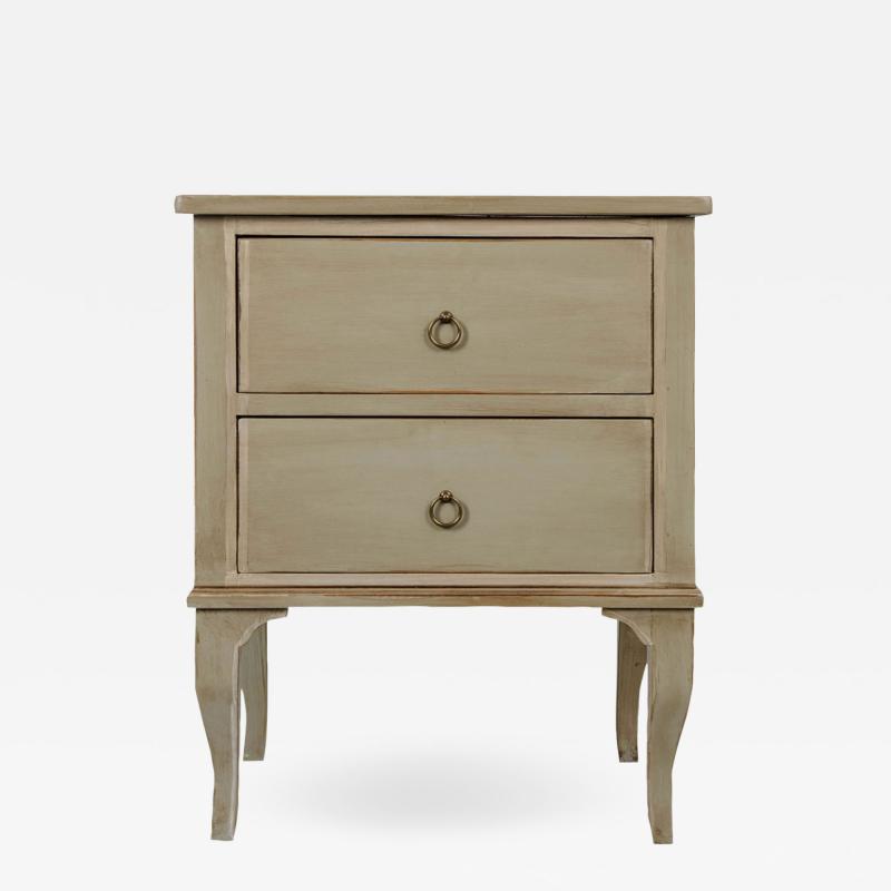 French Painted Two Drawer Chest