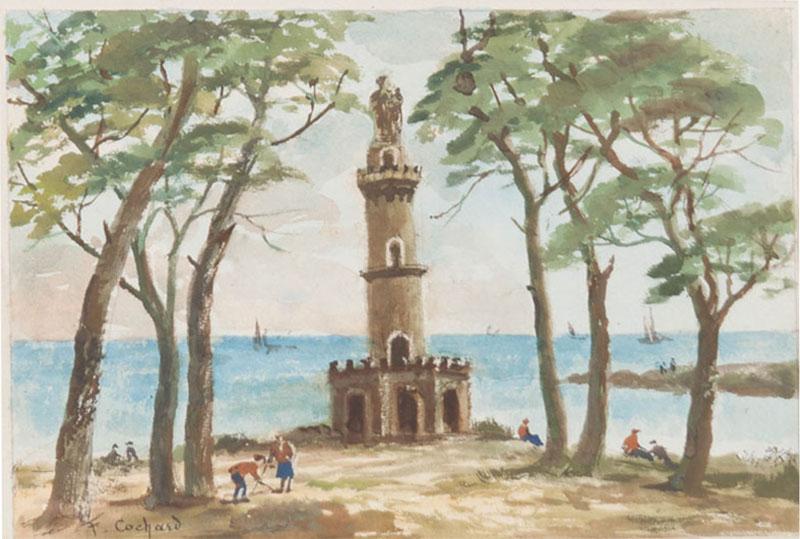 French Painting of a Seaside